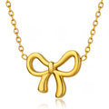 Bow - shaped Pendant Necklace #8777