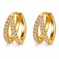 Gold Hoop Earrings #8998