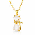 Cat Pendant Necklace  #9140