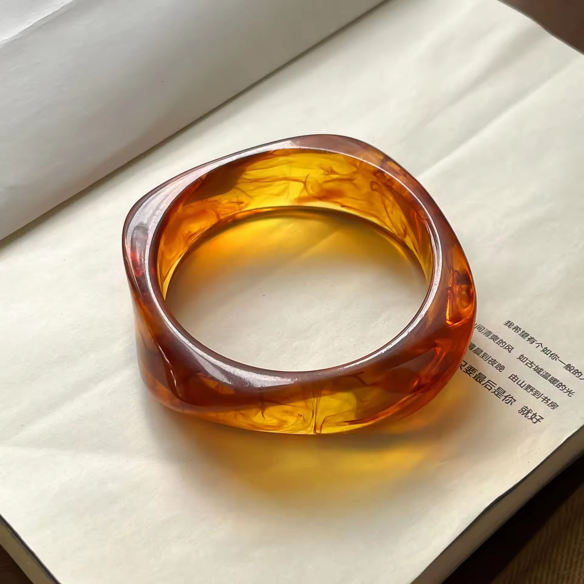 Irregular Shaped Acrylic Resin Bangles